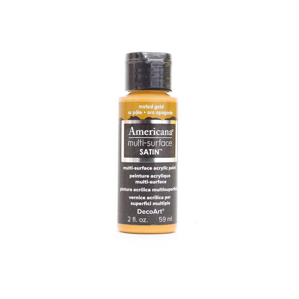 Americana, Acrylic, Art & School, Multi-surface, Paint, 2 ounce, 45270, Muted Gold